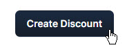 Displays the Create Discount button being clicked.